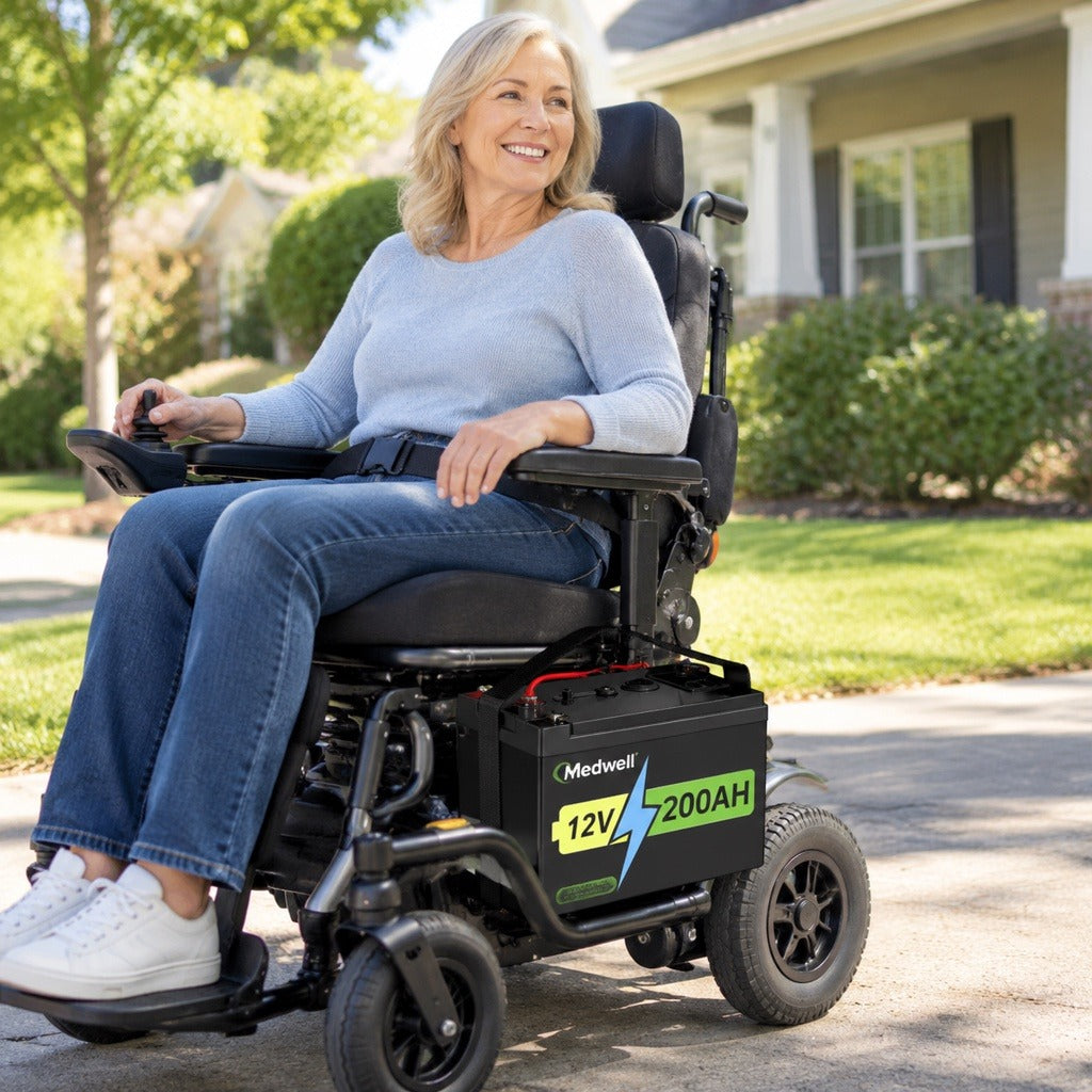 12V 200Ah Lithium Iron Phosphate Wheelchair Battery - in everyday life