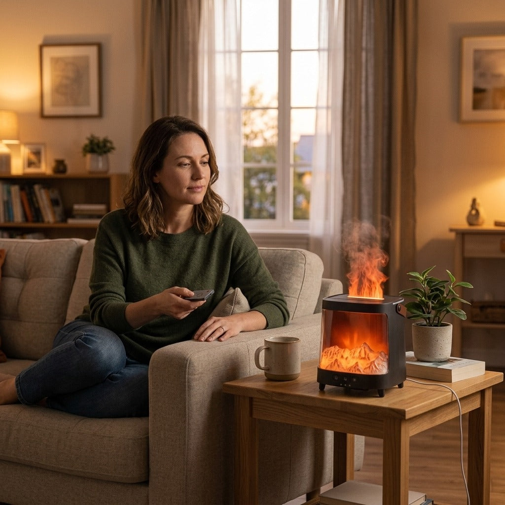 200ml USB Ultrasonic Aromatherapy Diffuser - at home
