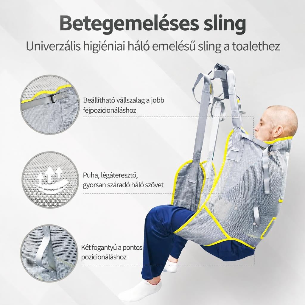 230kg-os hálós higiéniai emelőheveder betegáthelyezéshez
