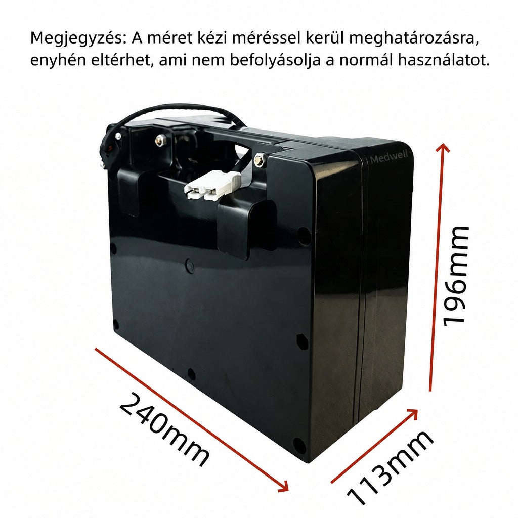 24V 30Ah kerekesszék-akkumulátor töltővel