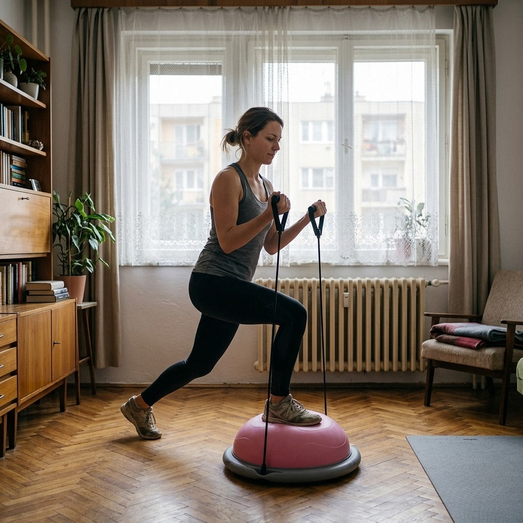 26-inch felfújható félgömb egyensúlylabda pumpával - a mindennapokban