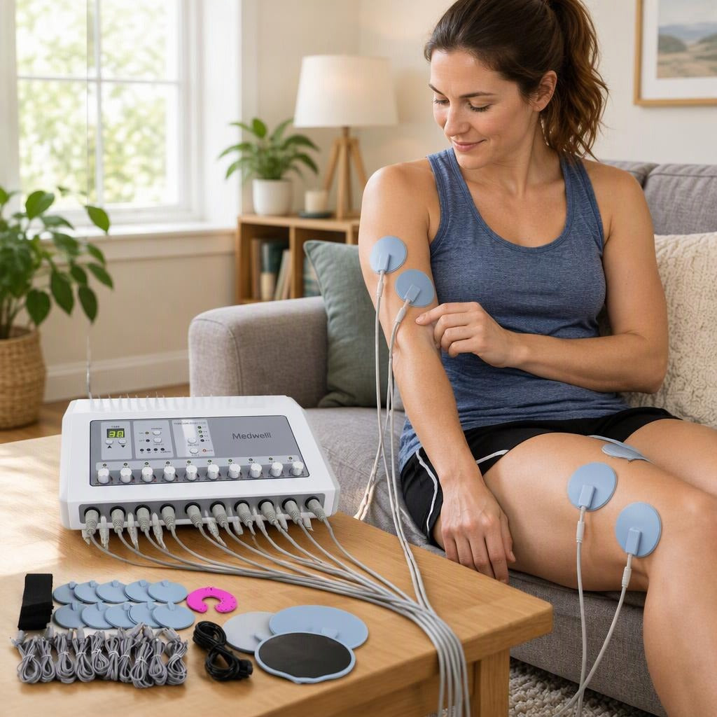 3-in-1 Electric Muscle Stimulator - at home