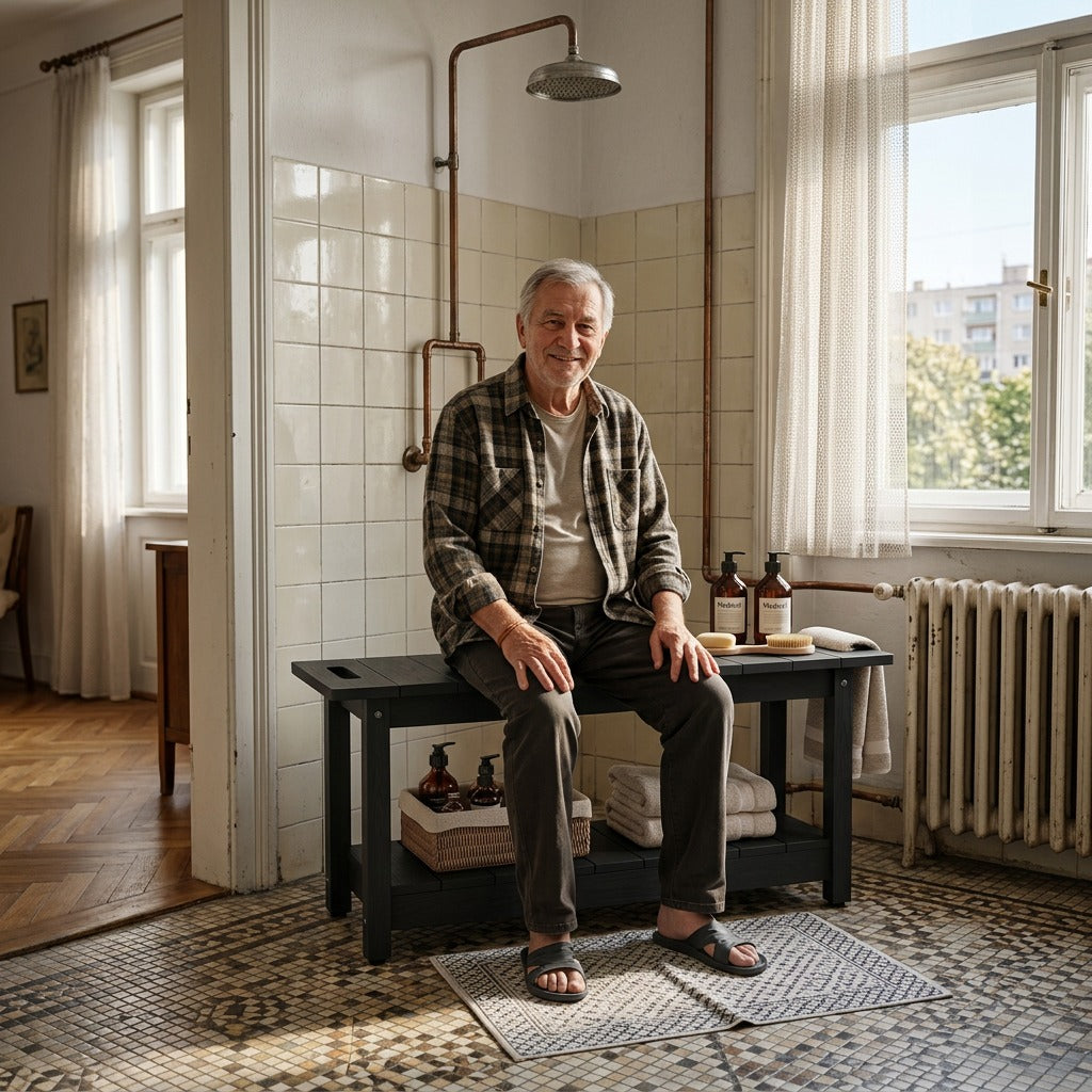 30 hüvelykes, vízálló, csúszásgátló zuhanypad - a mindennapokban