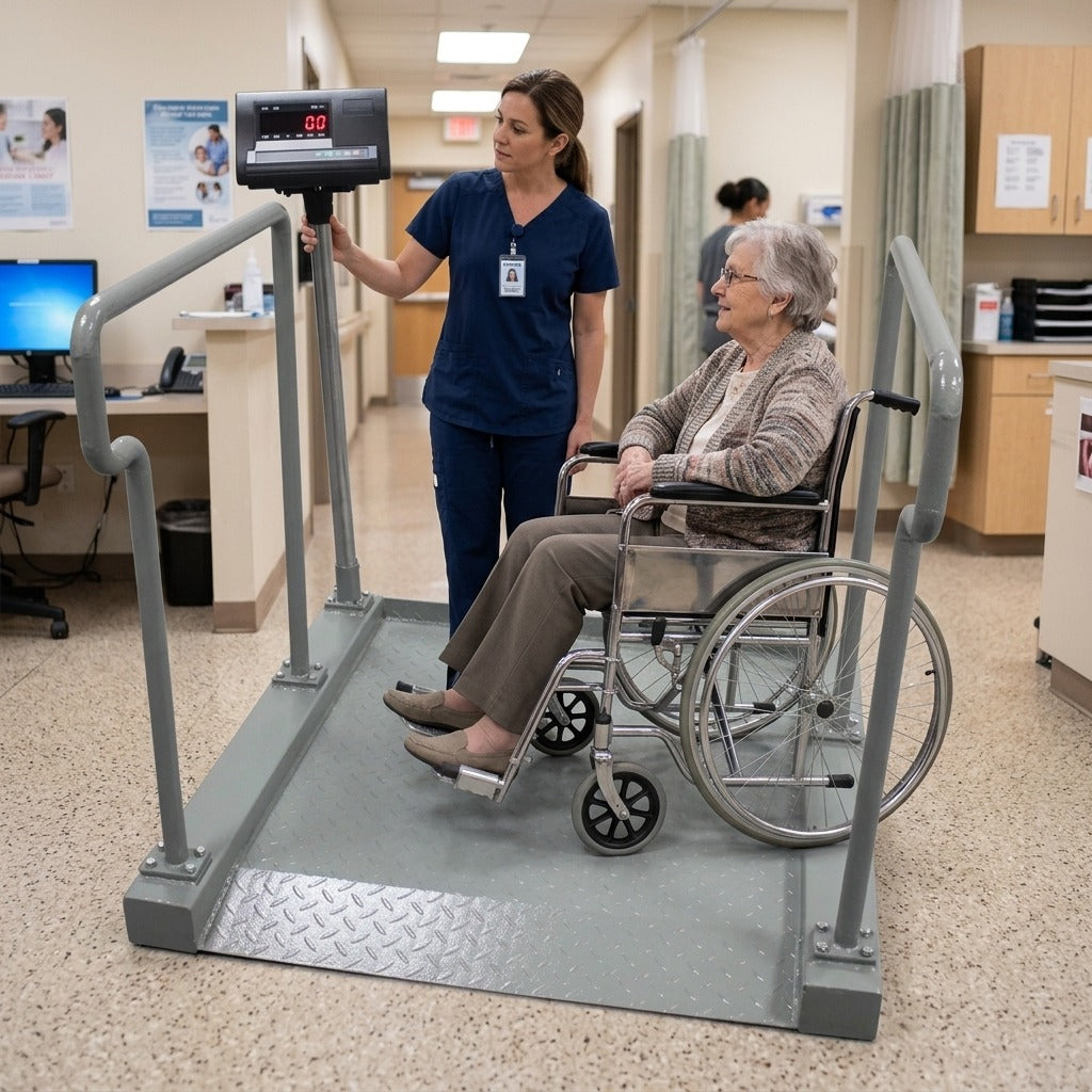 300 Kg Digital Seated Weighing Chair Scale for Patients - in everyday life