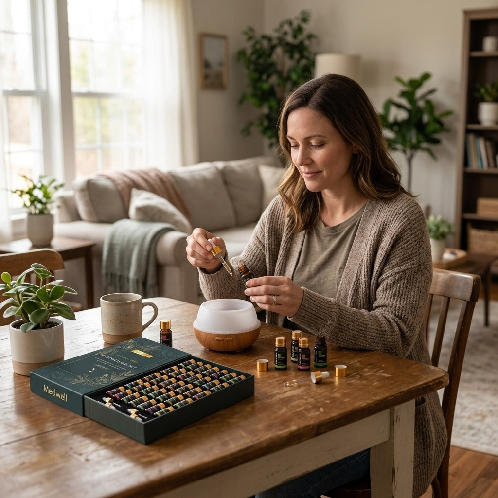 35-Piece Essential Oil Set for Diffusers and Home Use - in everyday life