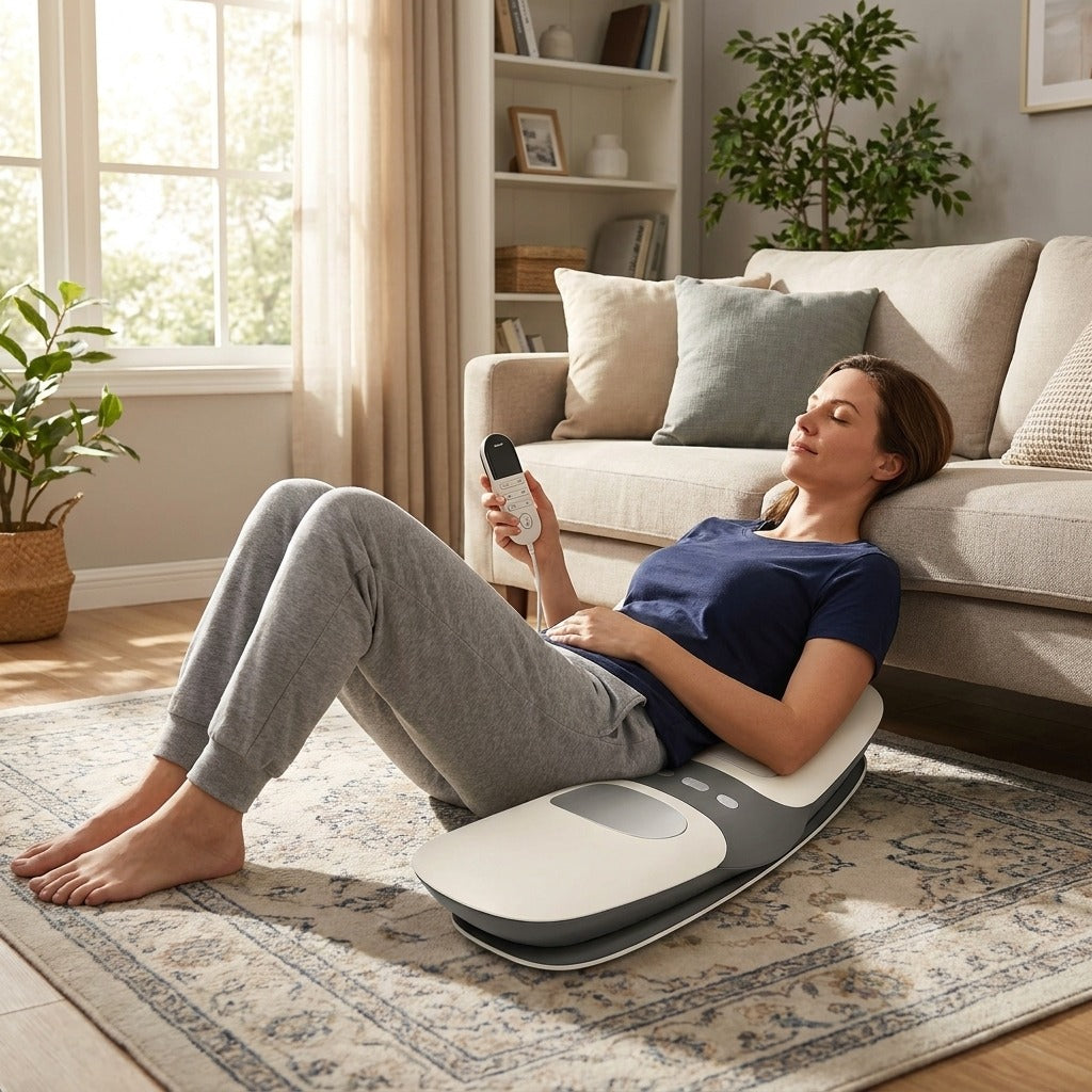 4-in-1 Lumbar Traction Massager - at home