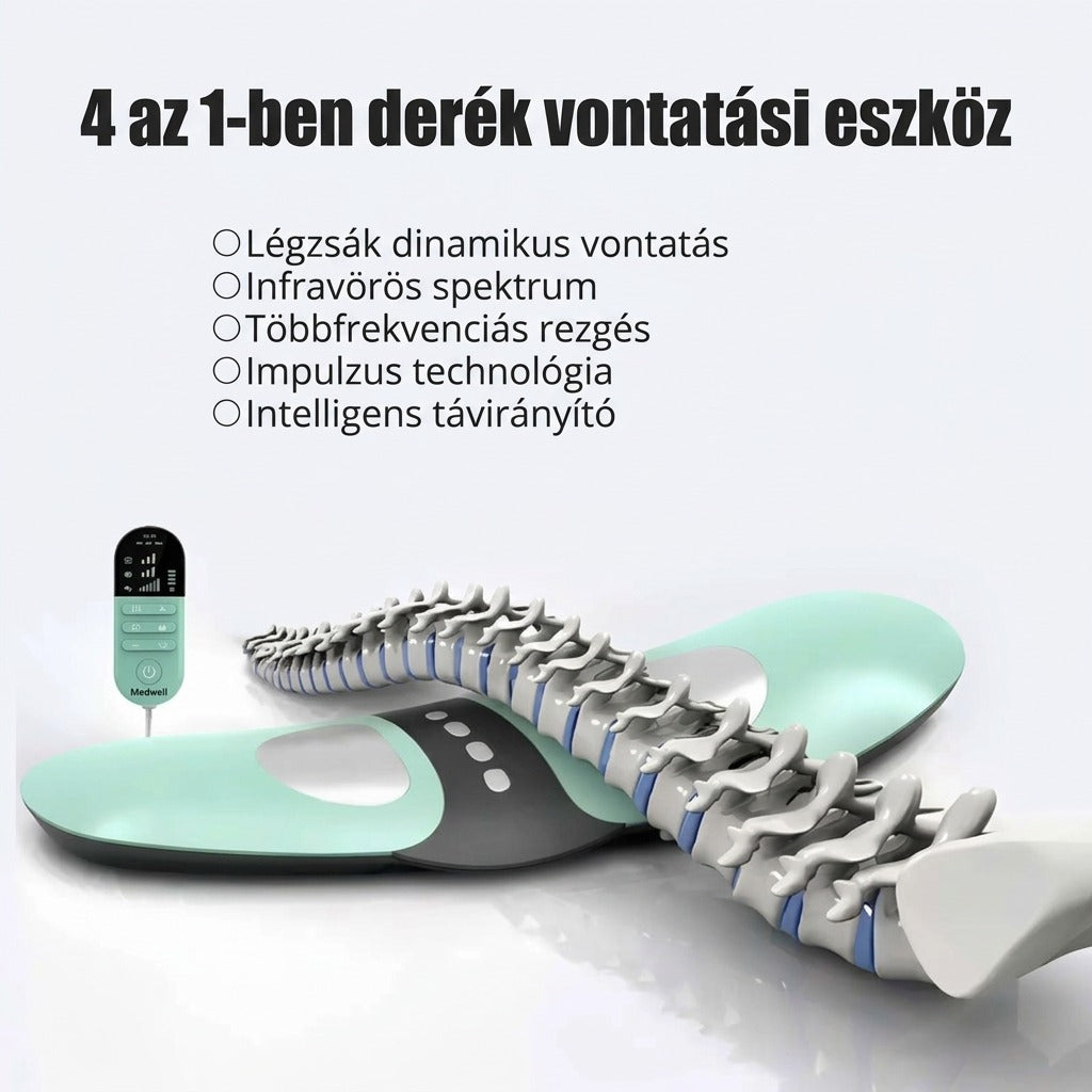 4 az 1-ben deréktáji húzó- és masszírozóeszköz