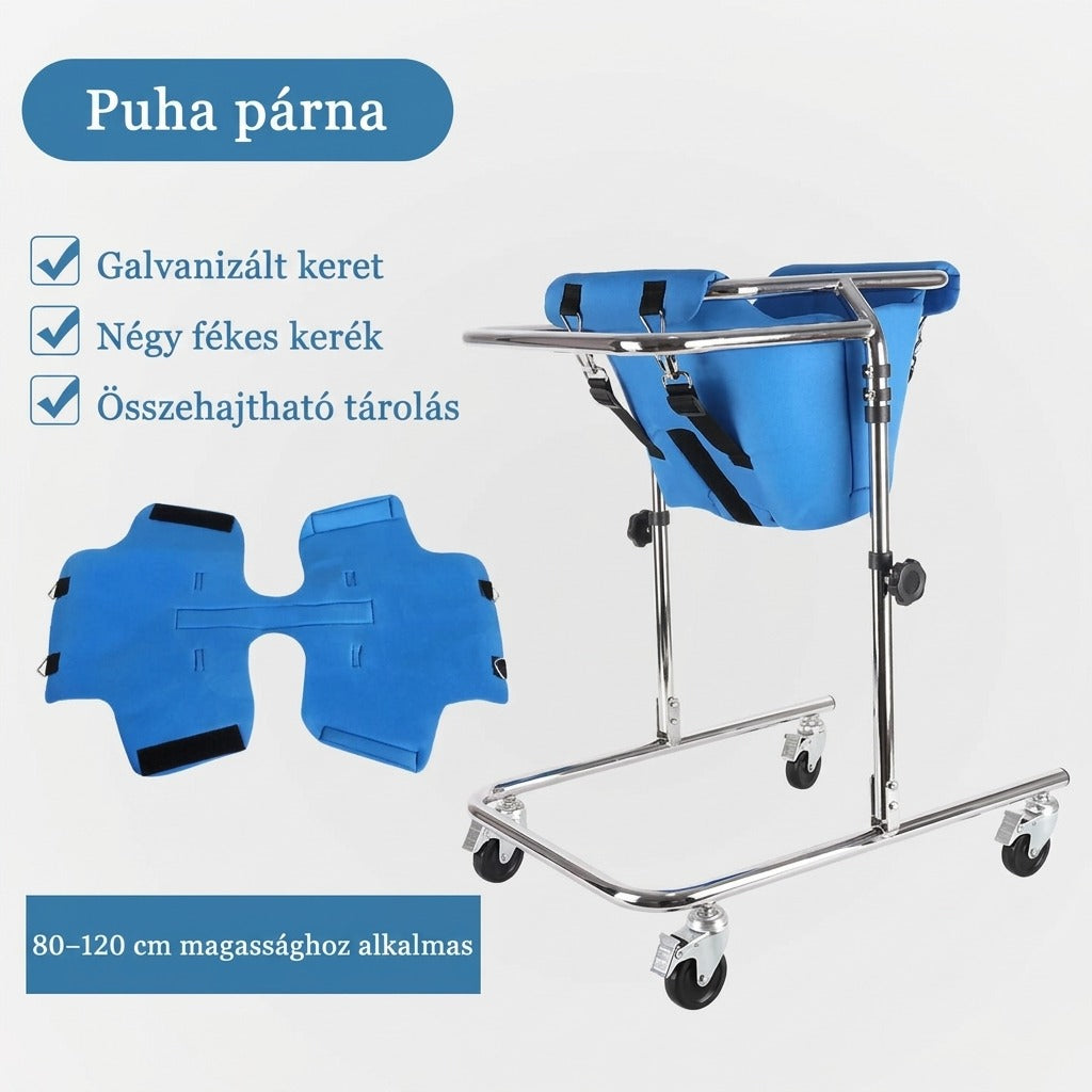 4 kerekű rollátor üléssel és kosárral