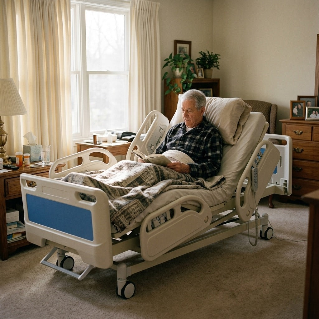 5-Function Electric Hospital Bed - at home