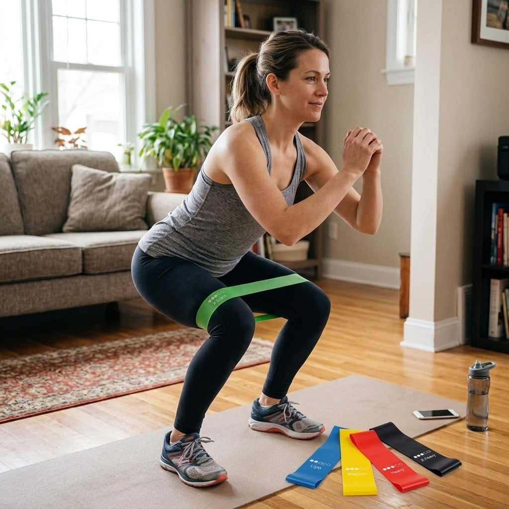 5-Level Elastic Resistance Bands Set - in everyday life