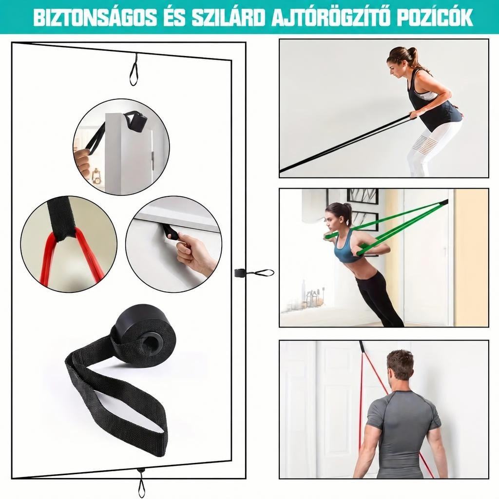 5 részes ellenállásos szalagkészlet ajtórögzítővel