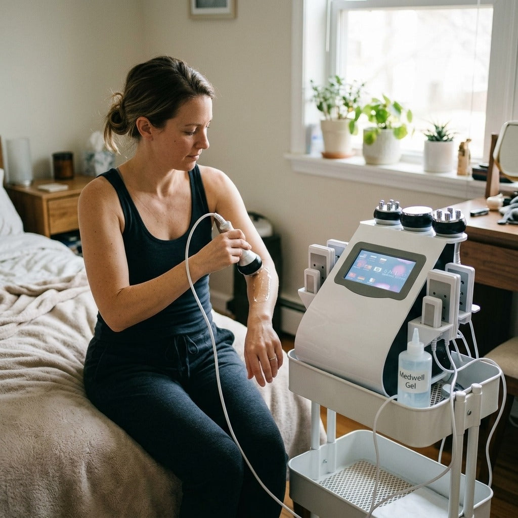 6-in-1 Personal Care Machine with Gel - at home