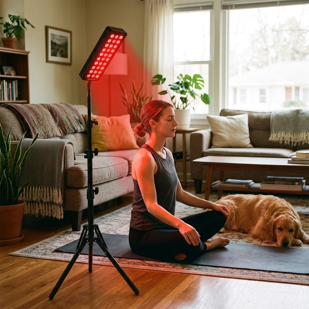 660nm and 850nm Red Light Therapy Lamp - at home