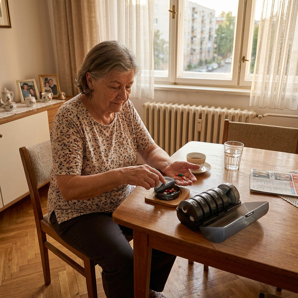 7 napos AM/PM gyógyszeradagoló - otthon
