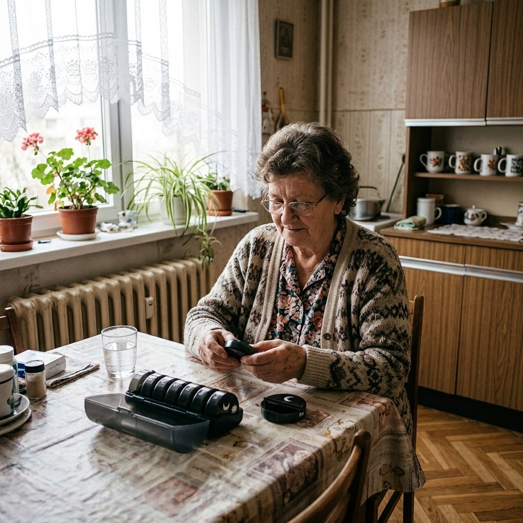 7 napos AM/PM gyógyszeradagoló - a mindennapokban