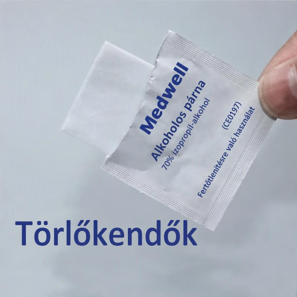 70%-os alkoholos törlőkendő telefontisztításhoz, 100 db