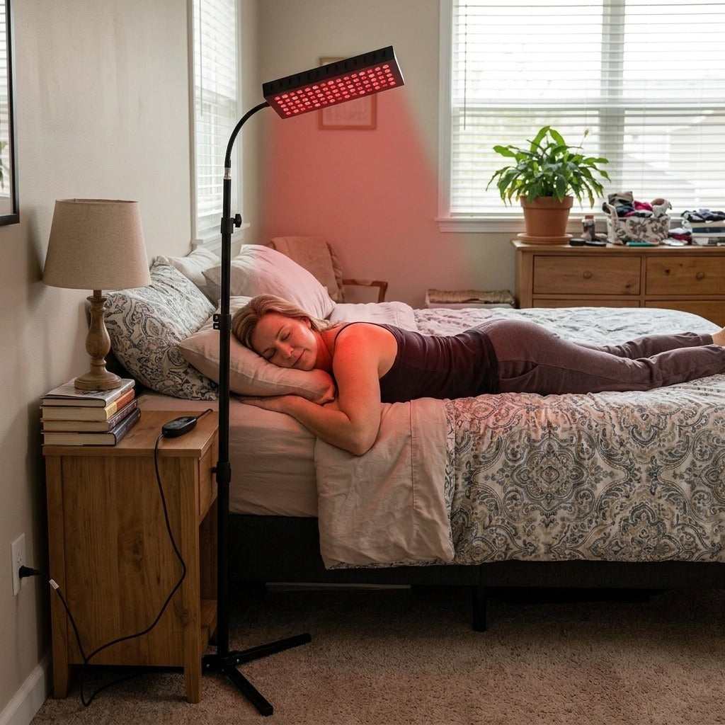 75-LED Red and Near-Infrared Light Panel - in everyday life