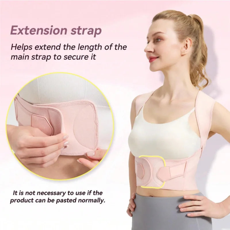 Adjustable Upper-Back Posture Support Belt