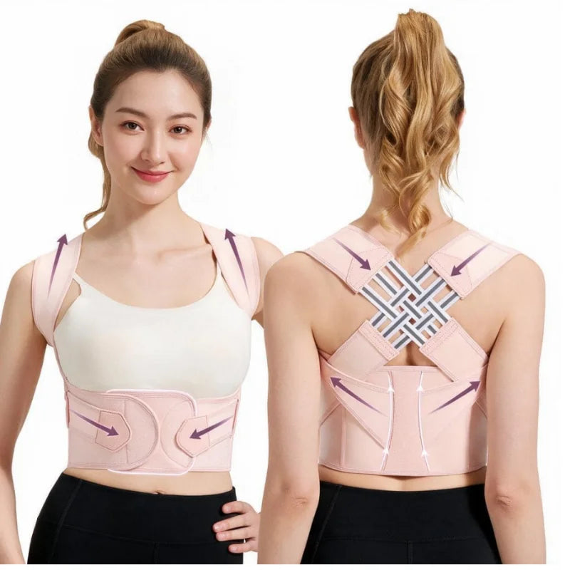 Adjustable Upper-Back Posture Support Belt