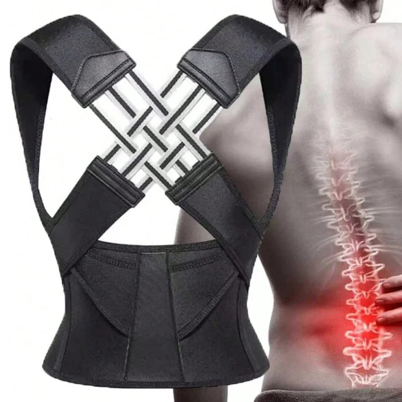 Adjustable Upper-Back Posture Support Belt