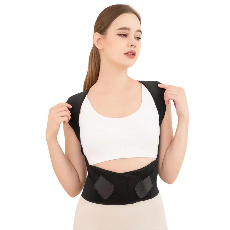 Adjustable Upper-Back Posture Support Belt