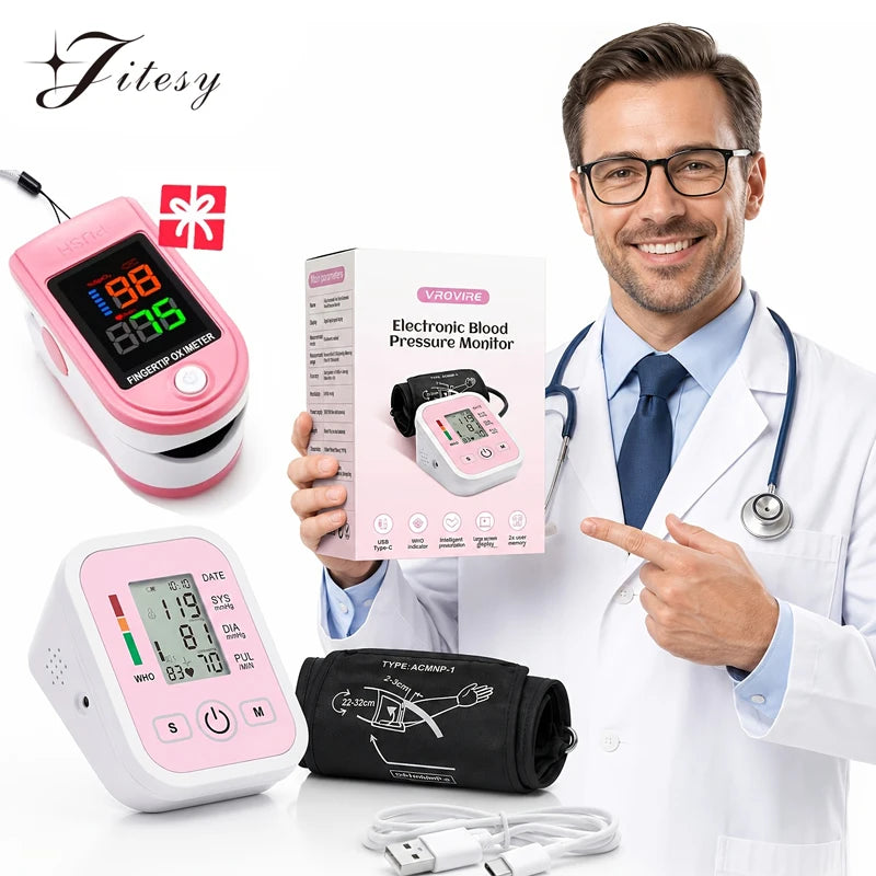 Digital Arm Blood Pressure Monitor with Data Storage