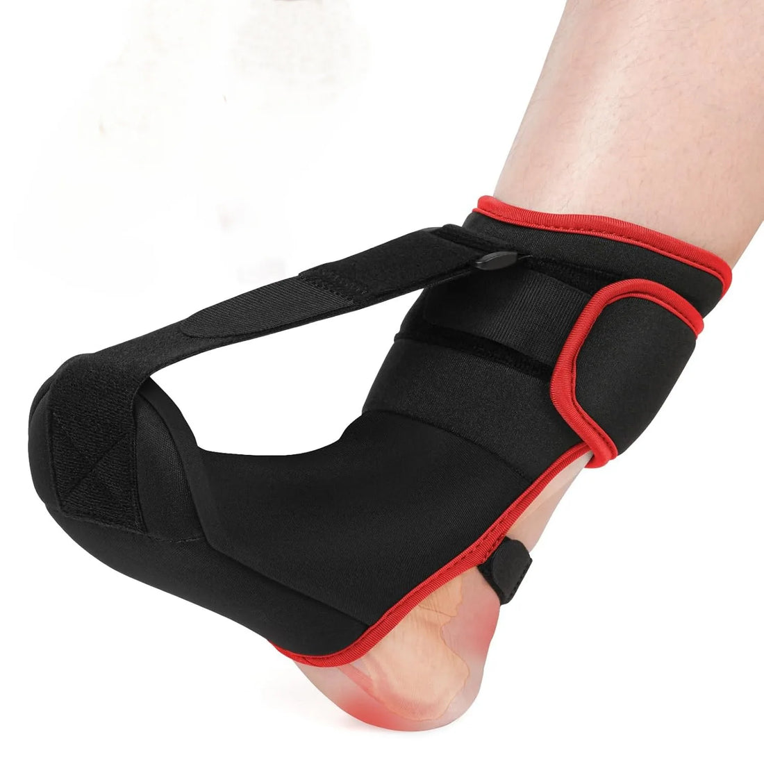 Adjustable Foot Drop Support Strap with Splint