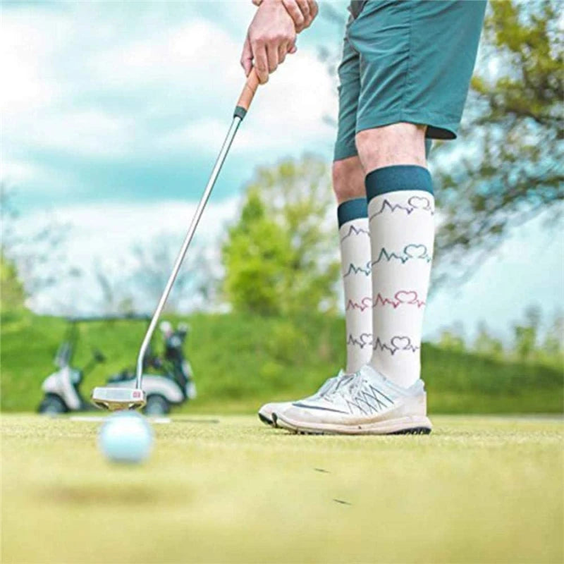 Crew-Length Compression Socks for Hiking and Running