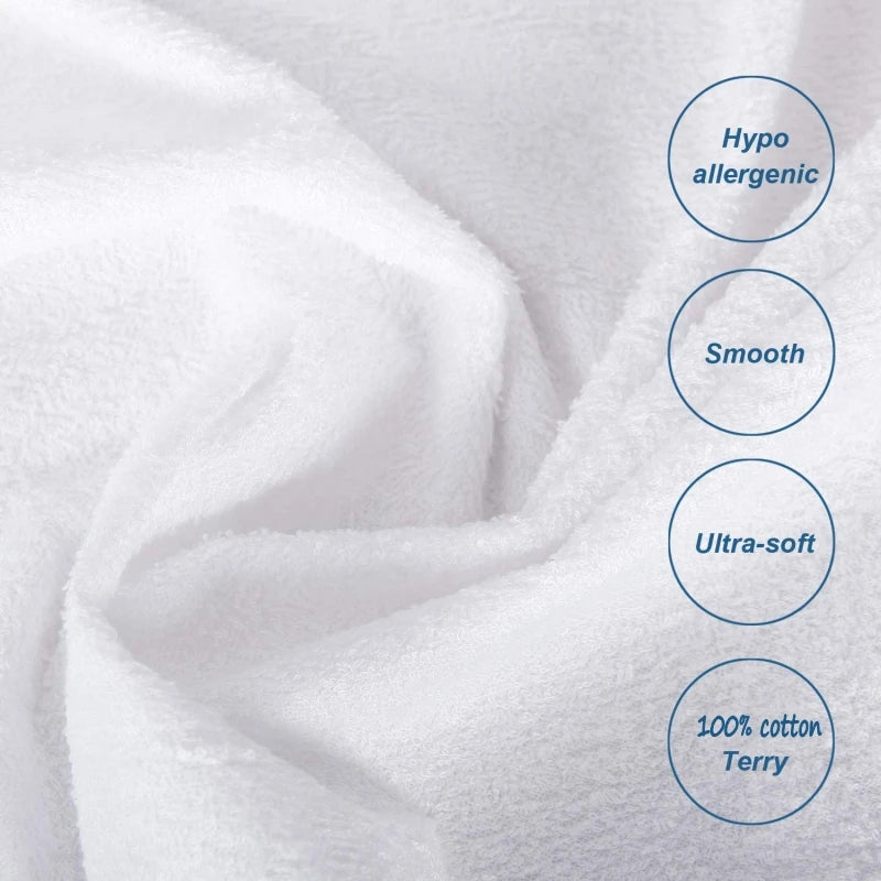 Waterproof Cotton Terry Mattress Protector, 80 x 160 cm