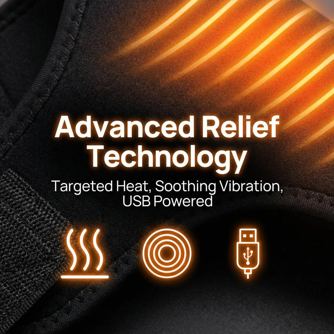 Electric Shoulder Massager Belt with Heat and Vibration