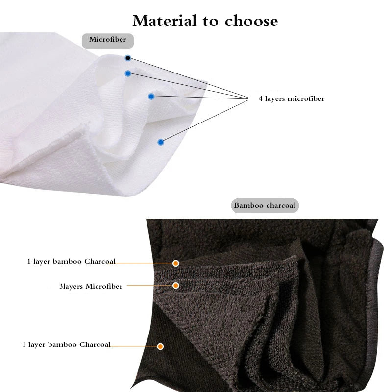 2-Pack Washable 5-Layer Adult Diapers