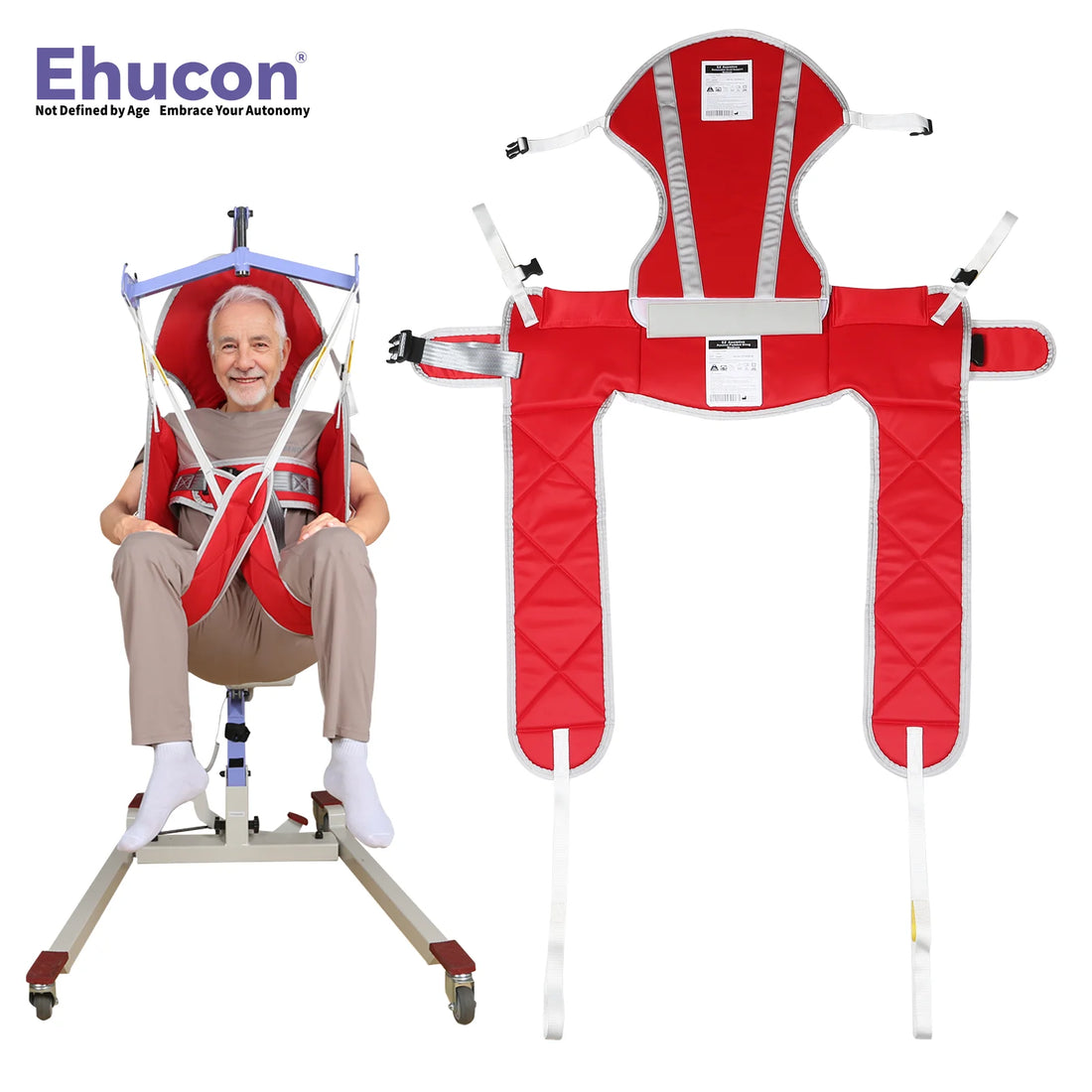 Patient Lift Hygiene Sling with Head Support