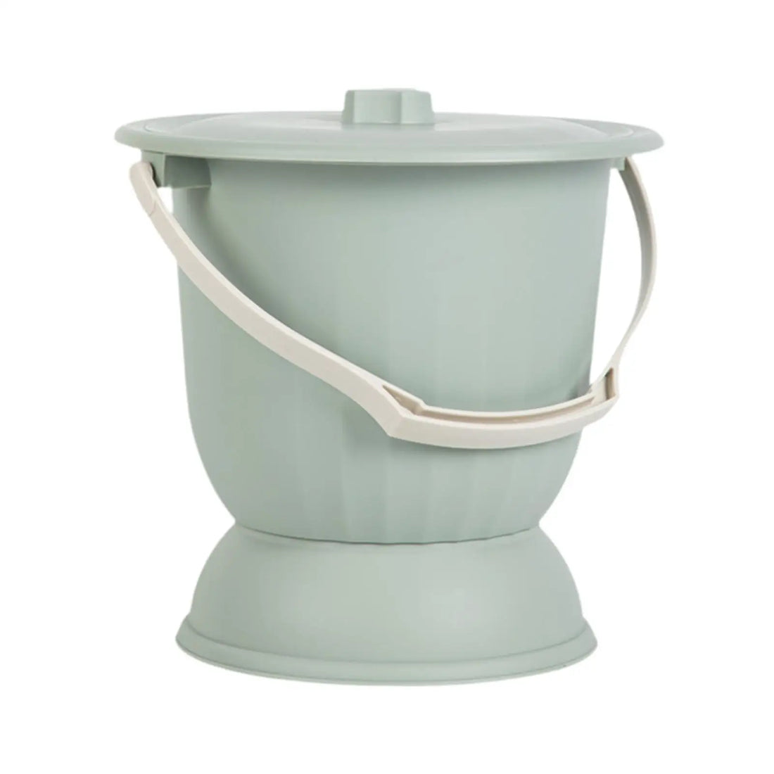 Portable Bedside Commode Bucket with Lid and Handle