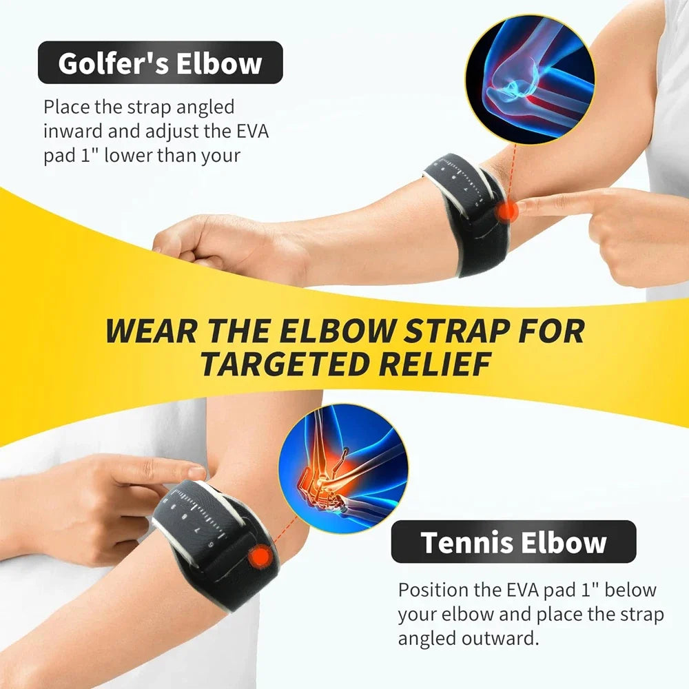 Adjustable Elbow Brace with Removable Pad