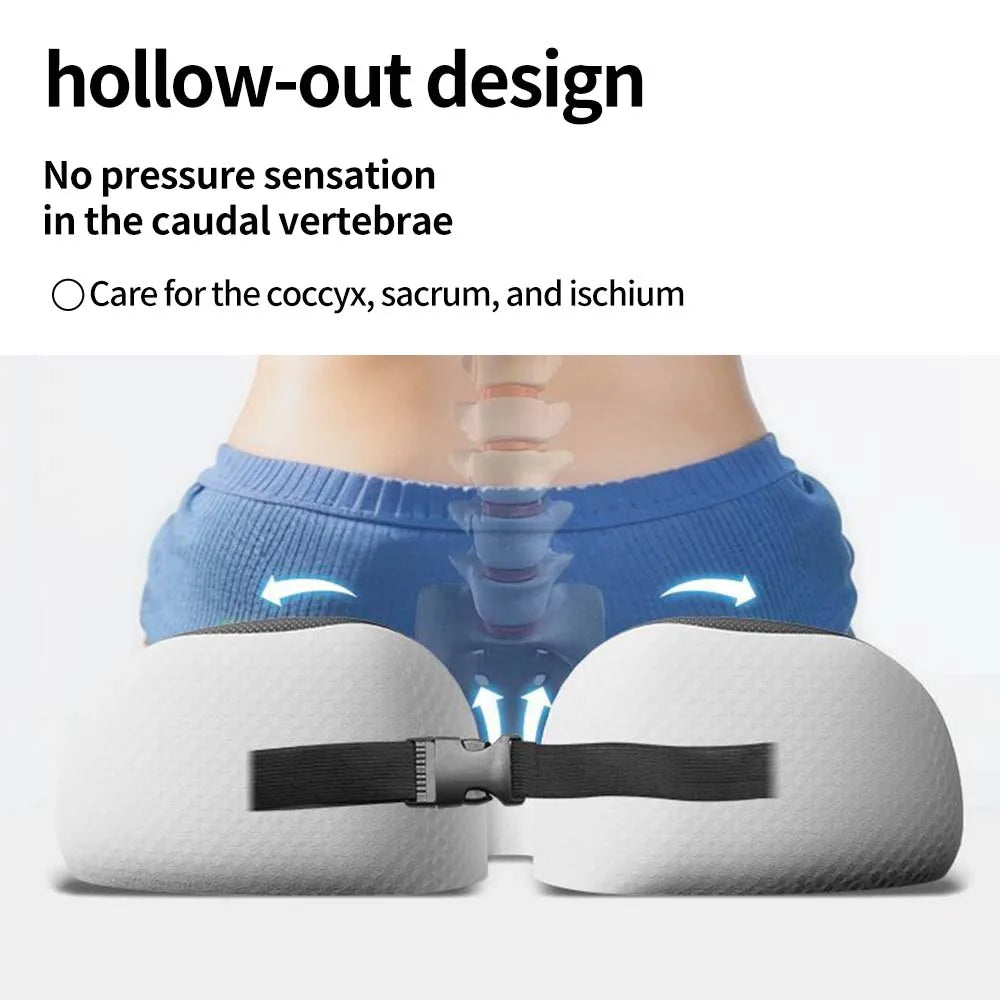 Ergonomic Curved Seat Cushion