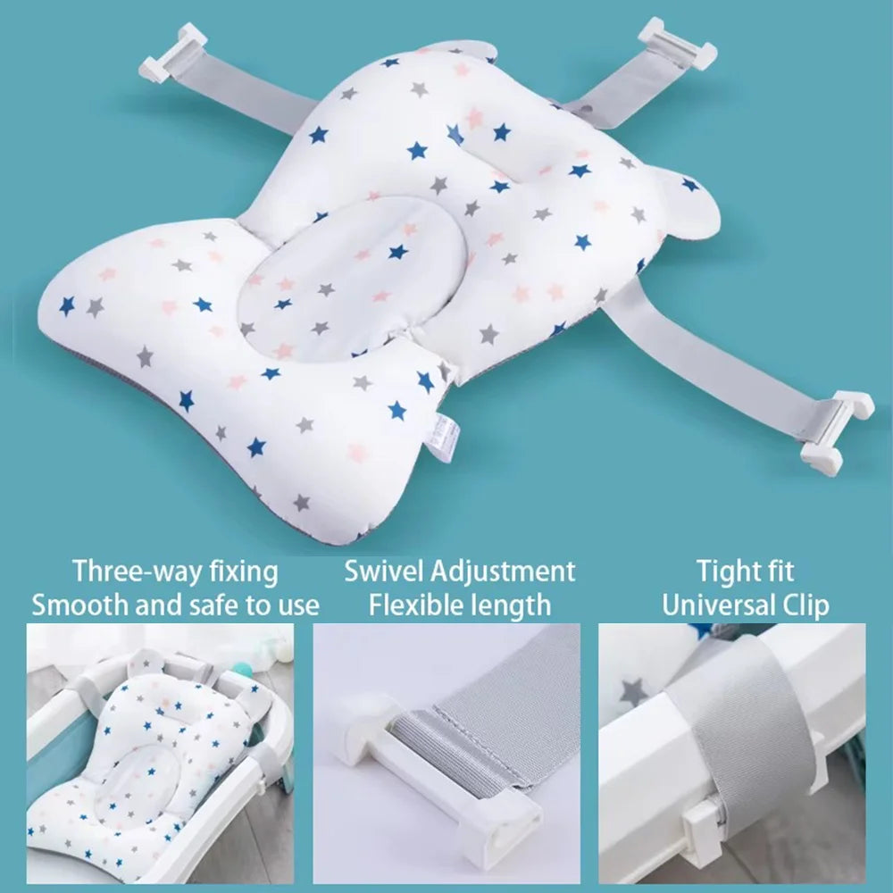 Adjustable Baby Bath Support Pad for 0–12 Months