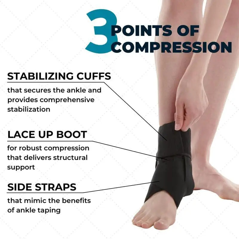 Lace-Up Ankle Support Brace