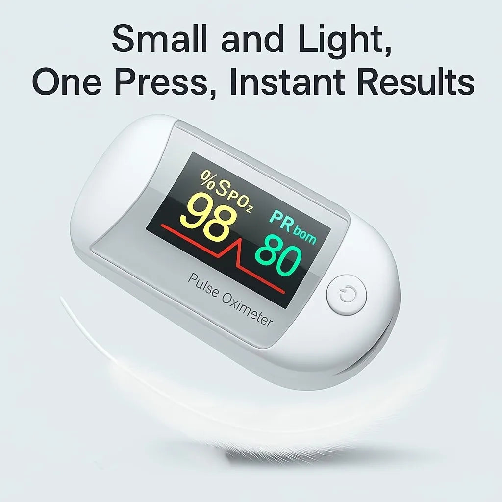 Fingertip Pulse Oximeter with Batteries Included