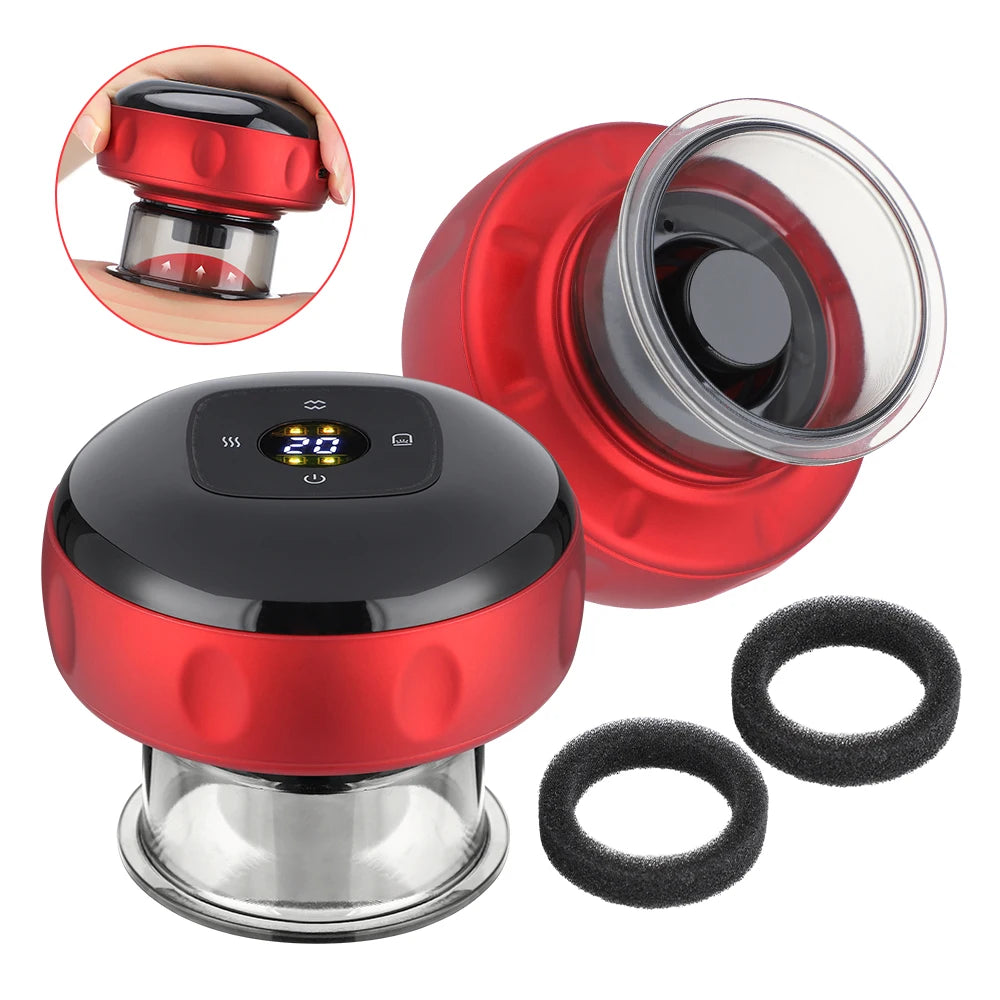 Electric Vacuum Cupping Massager with Heating