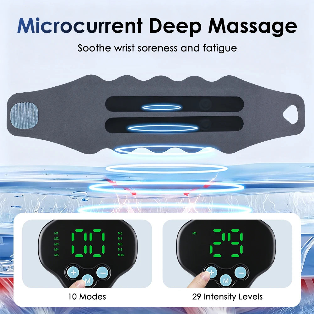 Cordless Wristband Massager with 10 Modes and 29 Levels