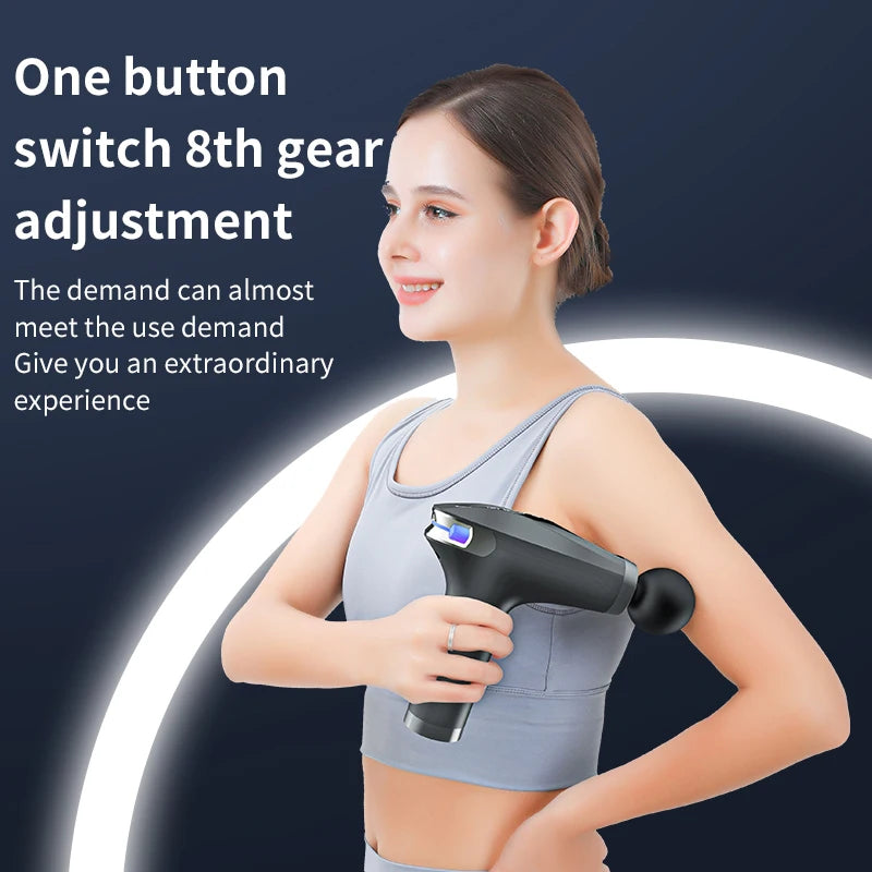 Portable Percussion Massage Gun for Body, Neck and Back
