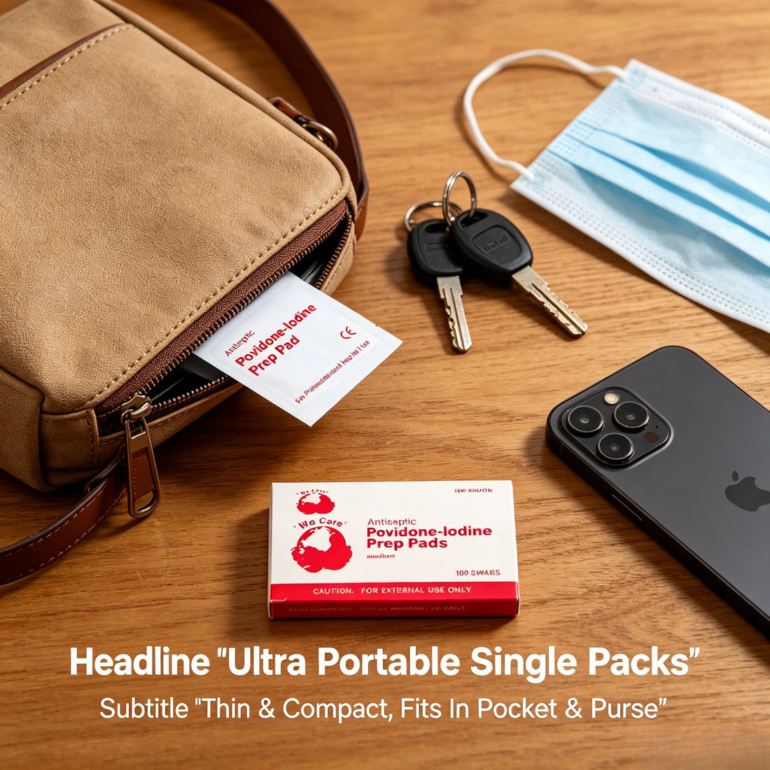 Individually Wrapped Povidone-Iodine Wipes