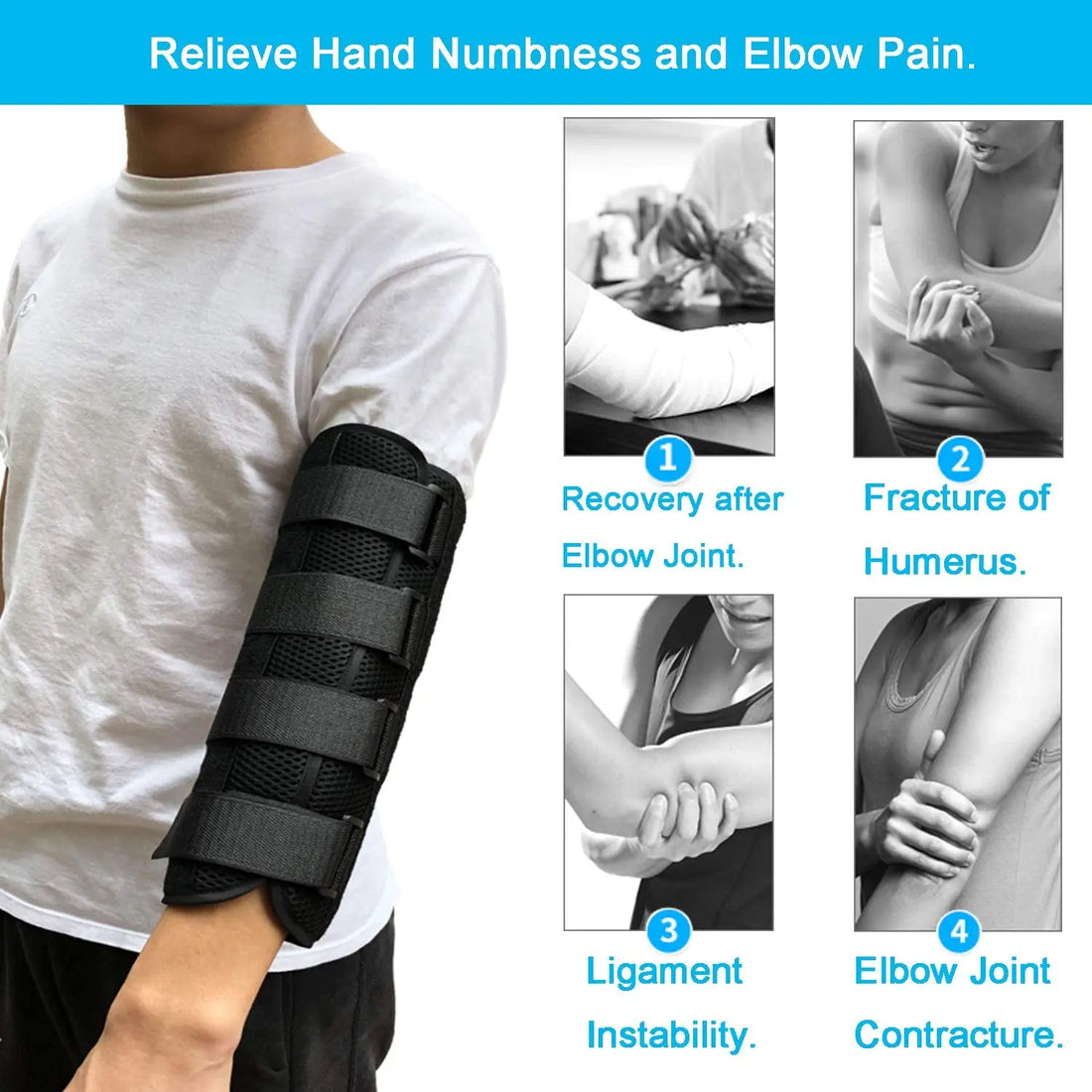 Adjustable Elbow Brace Night Splint