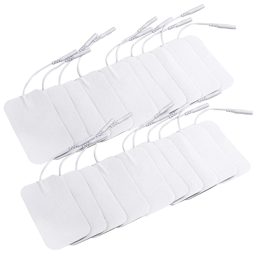 Reusable TENS Electrode Pads, 5 × 9cm, 2mm Connector
