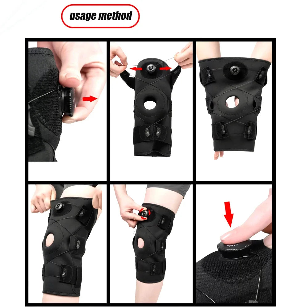 Adjustable Hinged Knee Brace for Men and Women