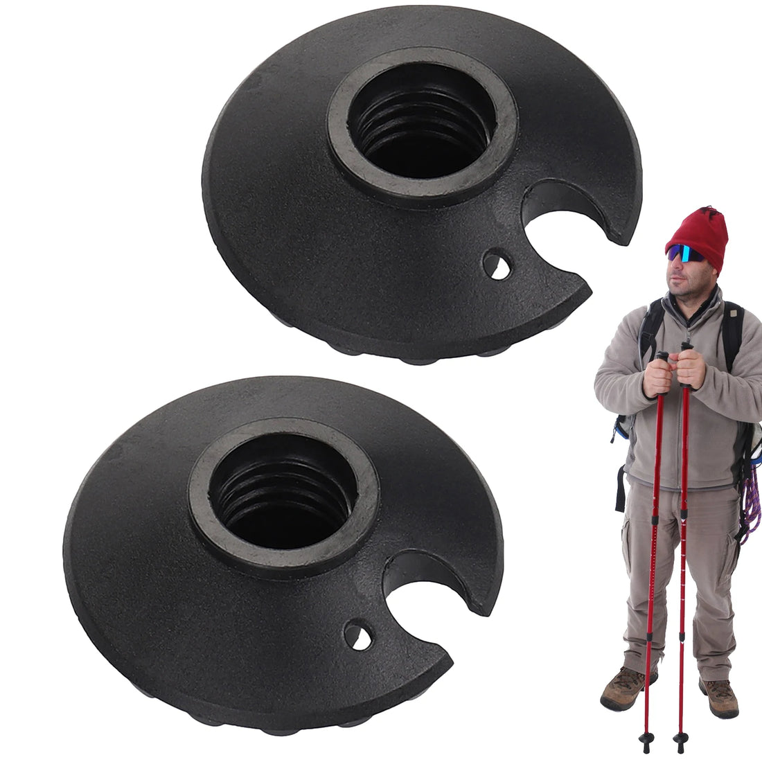 Trekking Pole Snow and Mud Baskets, Set of 2
