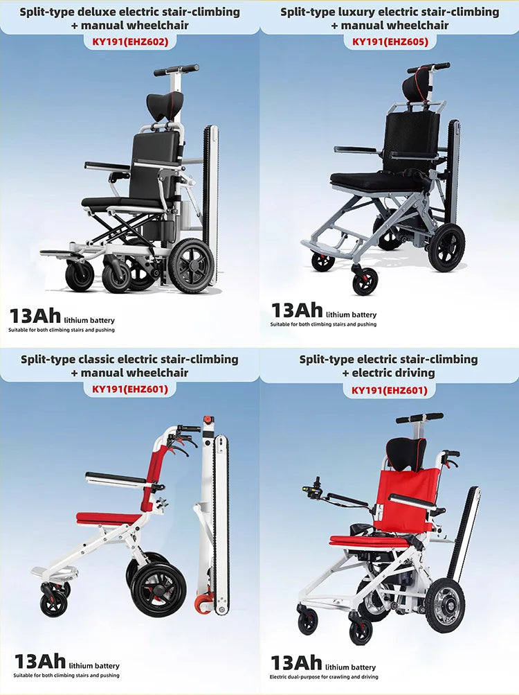 Stair-Climbing Wheelchair, 150 kg Capacity