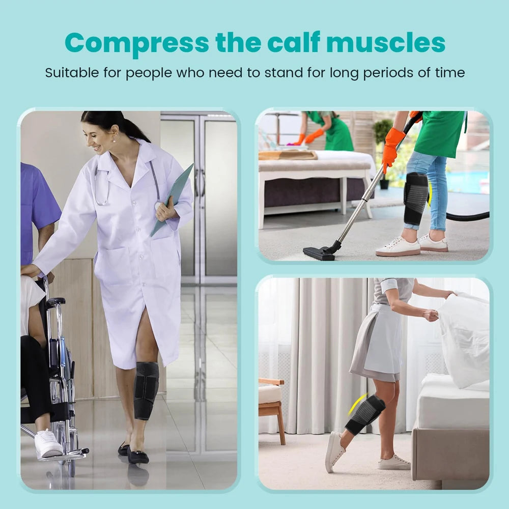 Calf Compression Sleeve with Adjustable Velcro Wrap