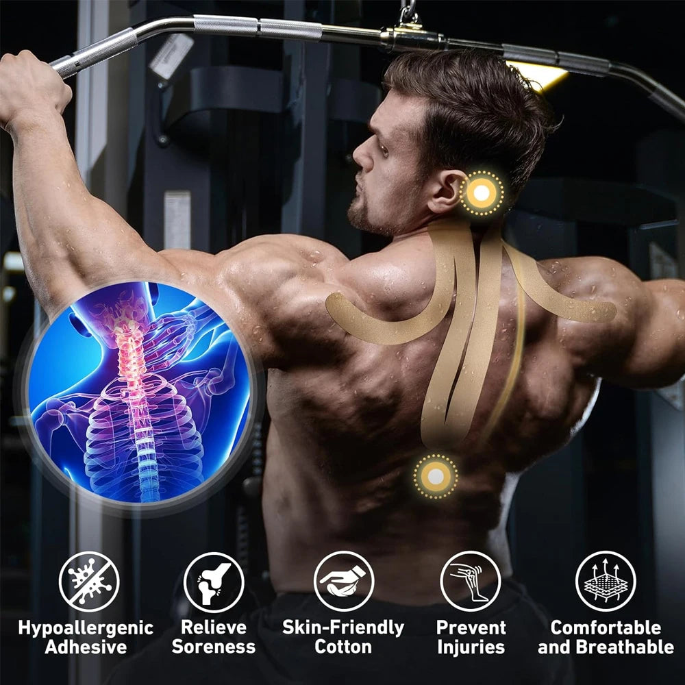 Precut Shoulder and Neck Kinesiology Tape