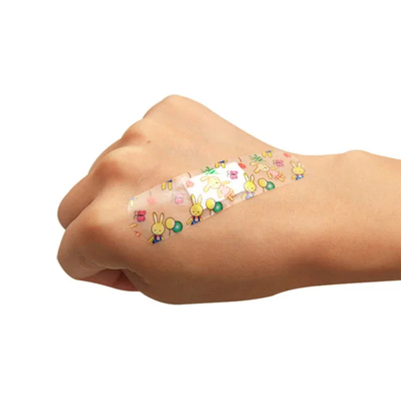 Kids’ Cartoon Adhesive Bandages, 100 Pack
